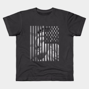 Statue of Liberty - American Flag Kids T-Shirt